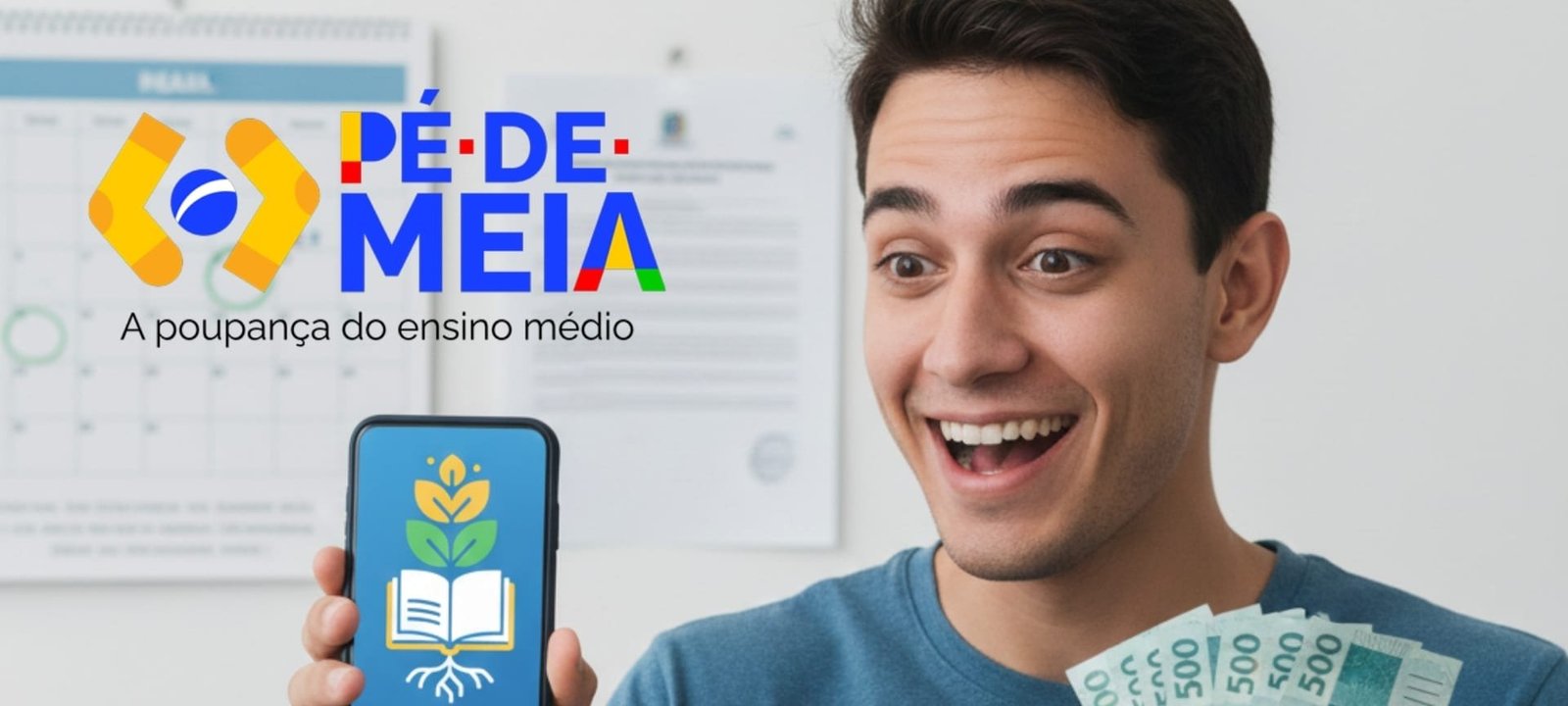 Pé-de-Meia pagará até R$ 3,2 mil a estudantes que concluírem o ensino médio em 2025 - Imagem do artigo