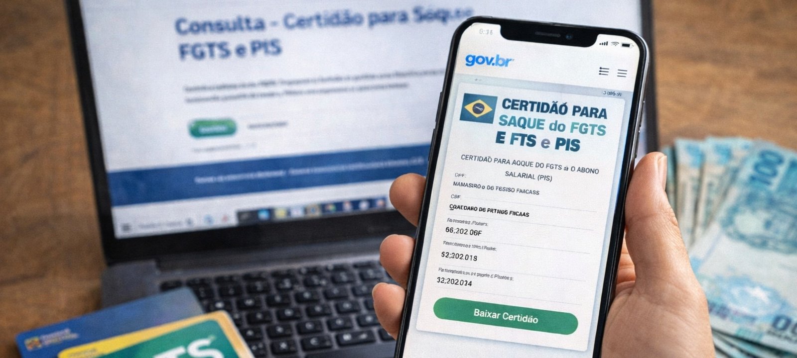 INSS permite emissão digital de certidão para saque de FGTS e PIS - Imagem do artigo
